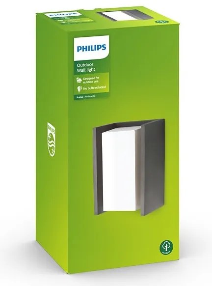 Philips - Kültéri fali lámpa BRIDGE 1xE27/15W/230V IP44