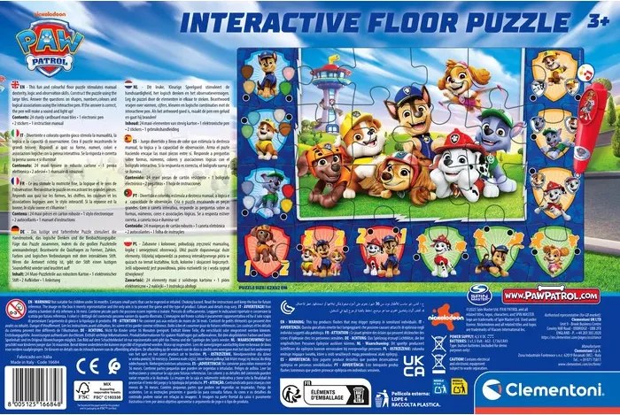 Mancs Őrjárat Team interaktív 24 db-os puzzle Clementoni