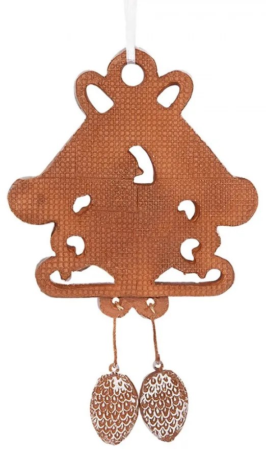 Karácsonyfadísz Mézeskalács kakukkos óra