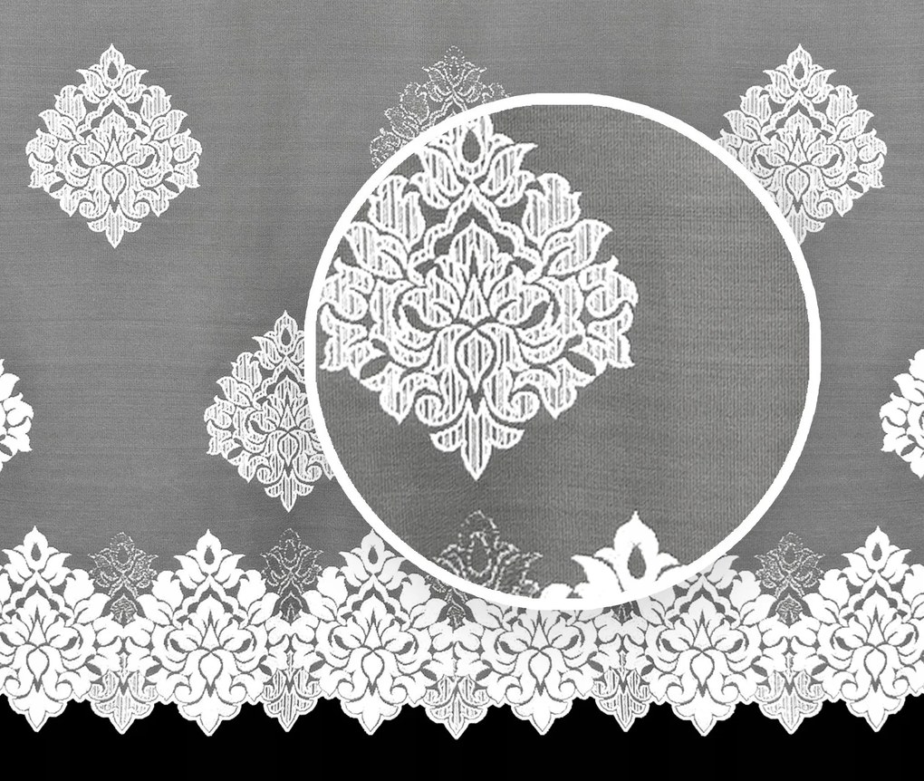 Mg Függöny 3364 Fehér 200X180 készre szerelve Pol M szalaggal