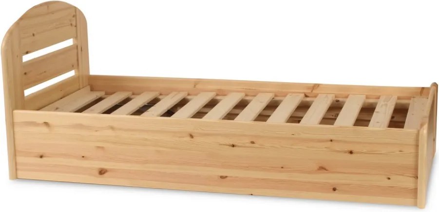 Anikó fenyő ágyneműtartós ágy bal OLDALRA nyíló 90x200