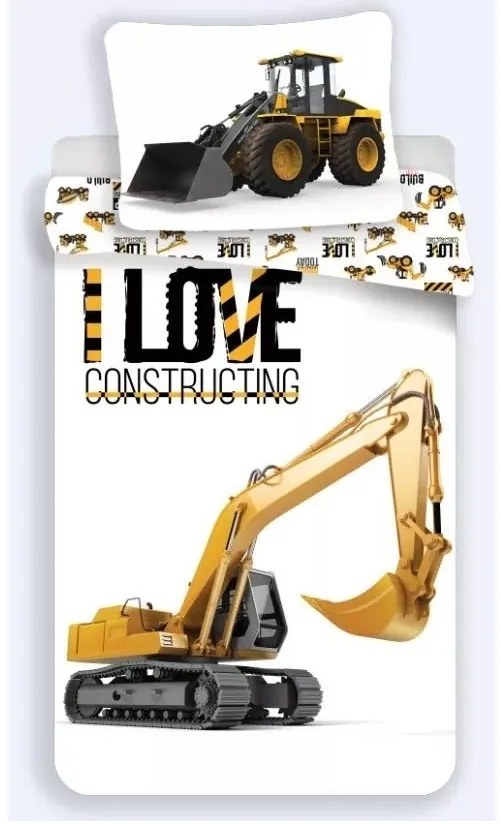Építkezés Love Constructing ágyneműhuzat 140×200cm, 70×90 cm