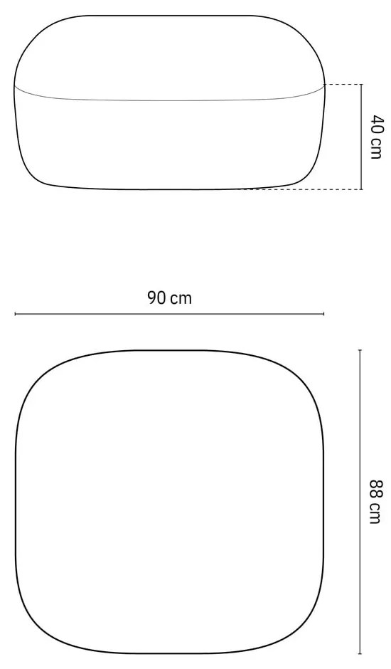Zöld buklé lábtartó Jenny – Micadoni Home