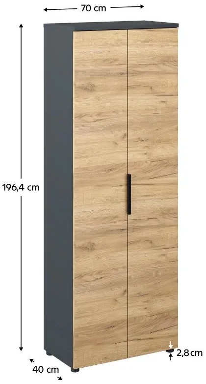 Irodai szett Klodekas (grafit + artisan tölgy). 1119620