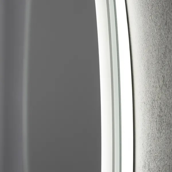 Brilagi-LED fényerőszabályozható füstszínű tükör, beépített fűtéssel és háttérvilágítással AVA ECO LED/11,5W/230V átm. 60 cm IP44