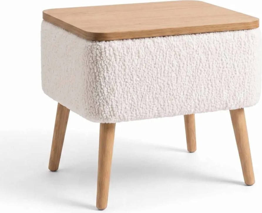Nivo éjjeliszekrény, fehér, 45 cm