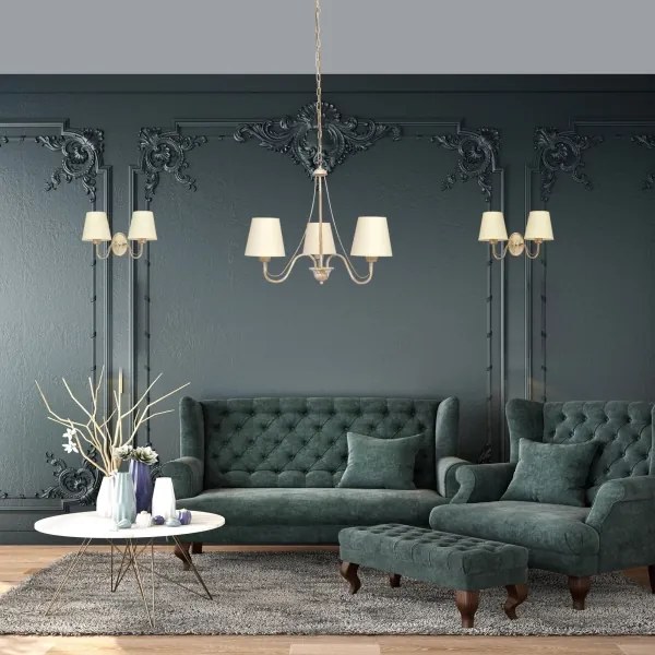 Fali lámpa MALBO 2xE27/15W/230V bézs