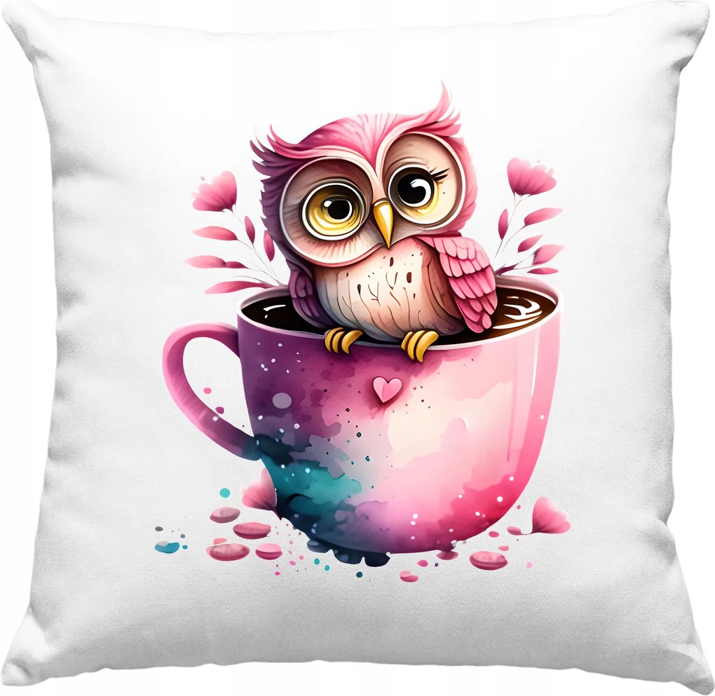 Jancsi Párna +töltet -édes Bagoly Alvás Dekoráció 37x37cm Lengyel