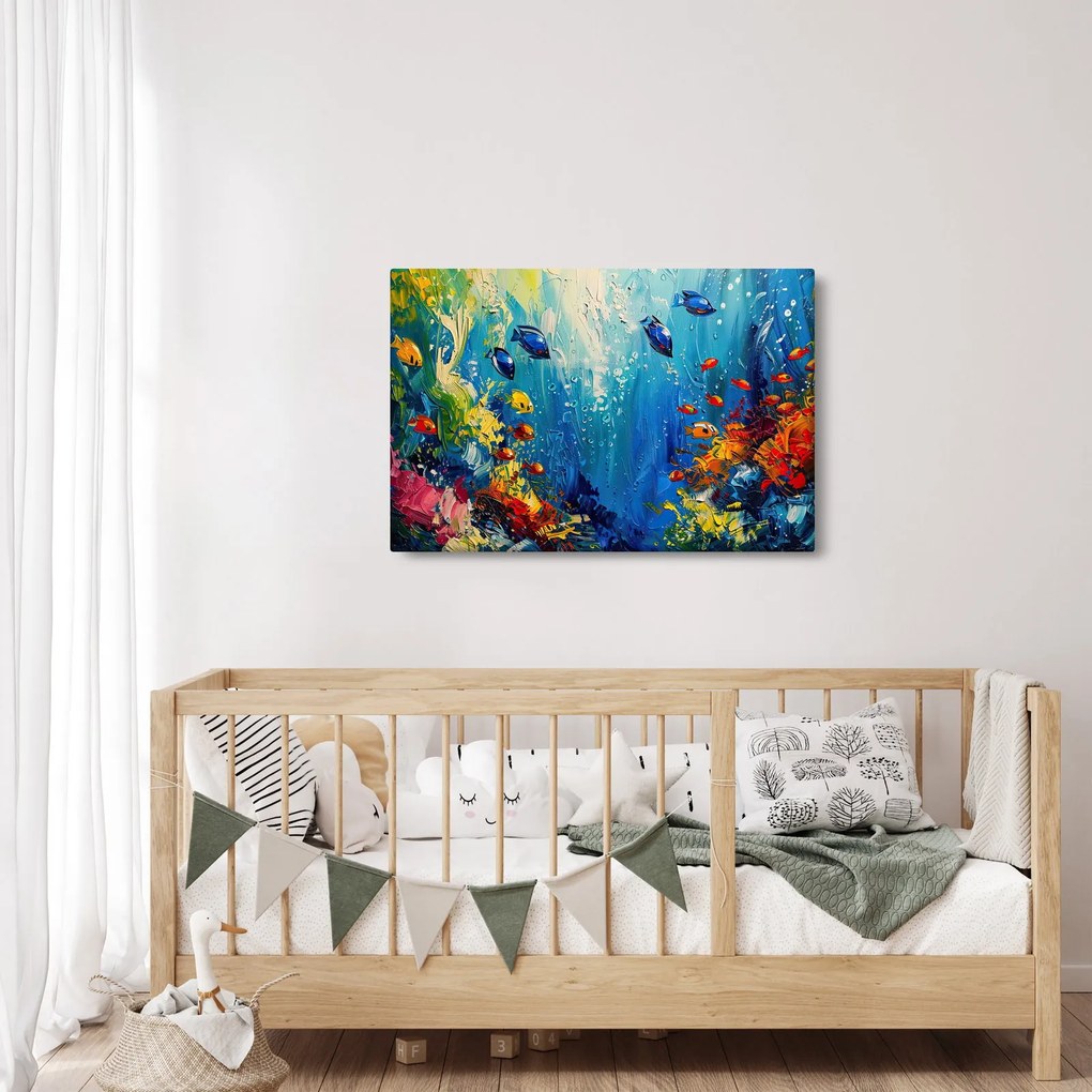 Kép - A víz alatti világ festése (90x60 cm)
