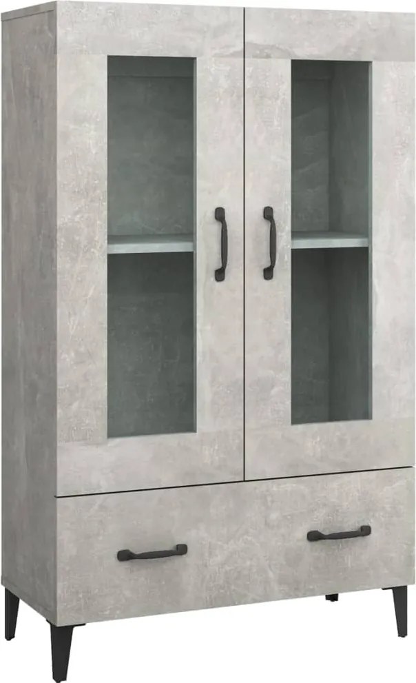 vidaXL betonszürke szerelt fa magasszekrény 70 x 31 x 115 cm