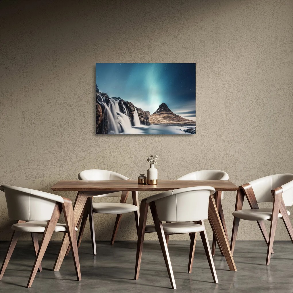 Vízesések képe (üvegen) (70x50 cm)