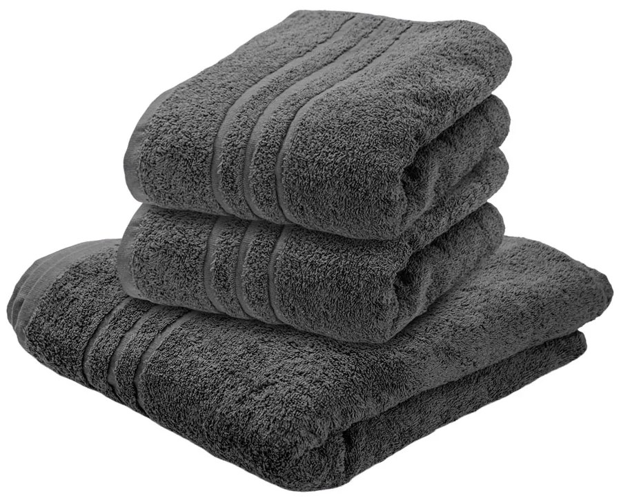 Classic fürdőlepedő 70 x 140 cm sötétszürke, 100% pamut