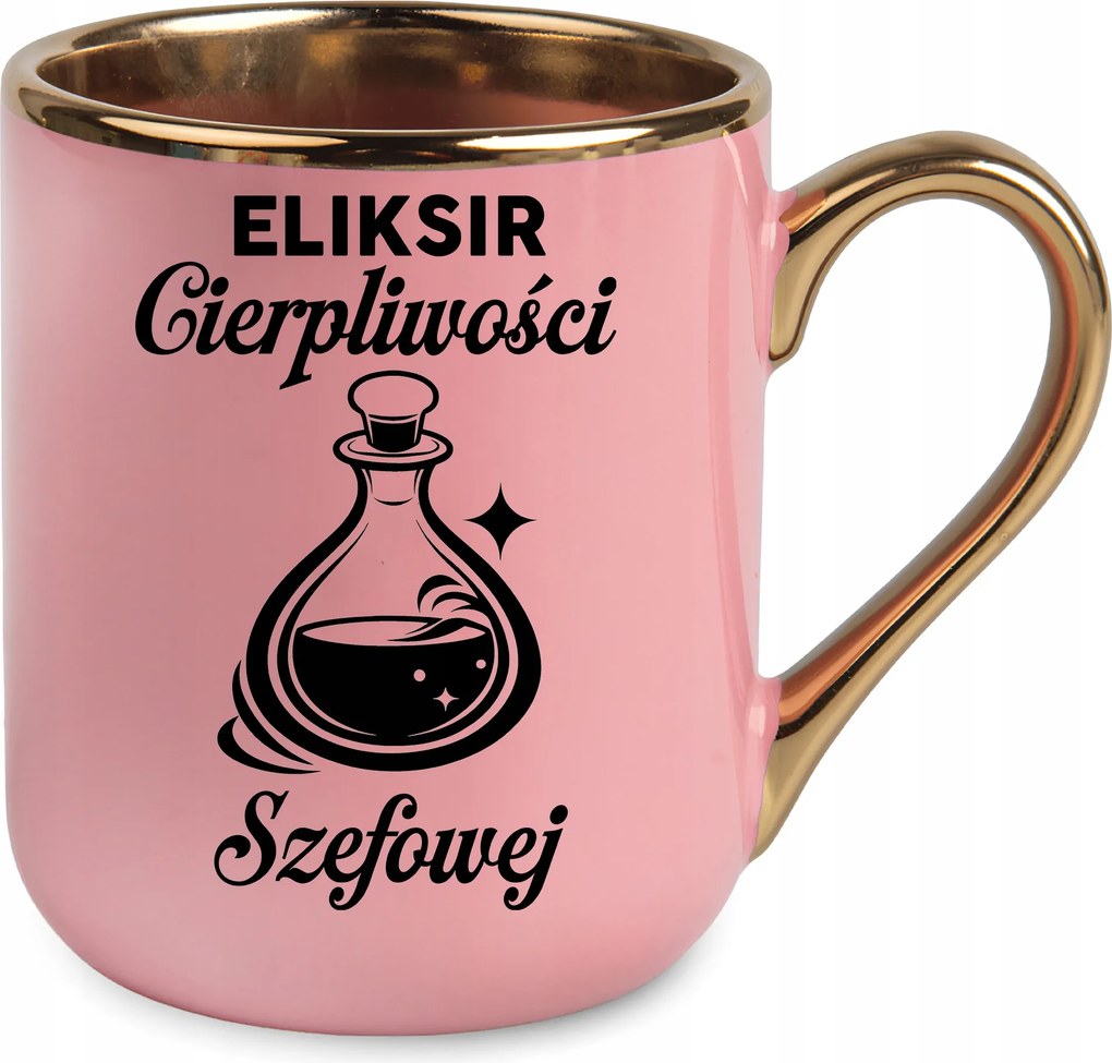 Rózsaszín Bögre Türelem Elixír Ajándék A Főnöknek A Munkához