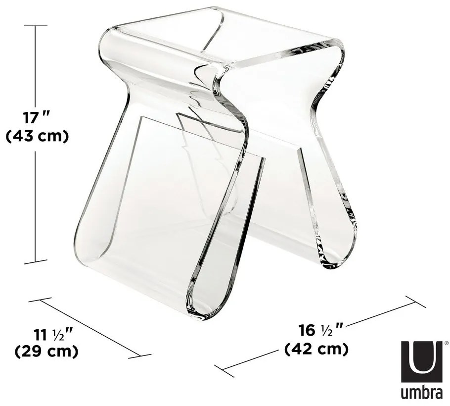 Műanyag tárolóasztal 42x29 cm Magino – Umbra