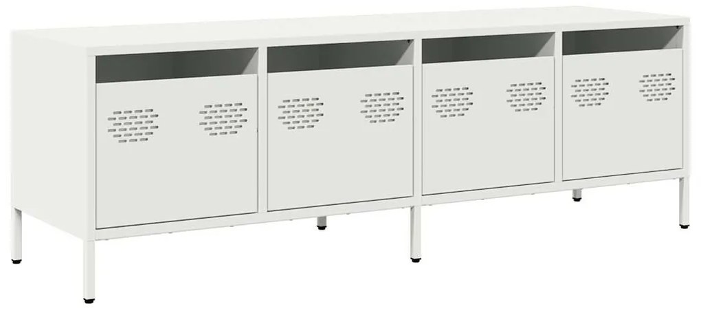 fehér hidegen hengerelt acél TV-szekrény 135 x 39 x 43,5 cm