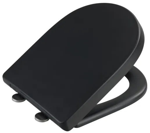 WENKO 24989100-WC ülőke EXCLUSIVE 36,5x45 cm fekete/ezüst