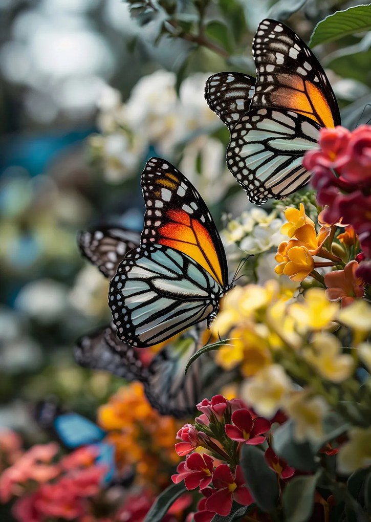 Poszter 67,5x95cm Pillangók a réten