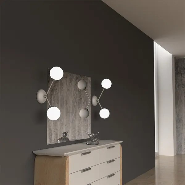 Fali lámpa JOY 2xE14/40W/230V fehér/fényezett króm