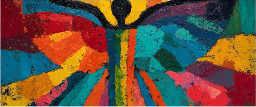 Kép - Festett angyal (120x50 cm)