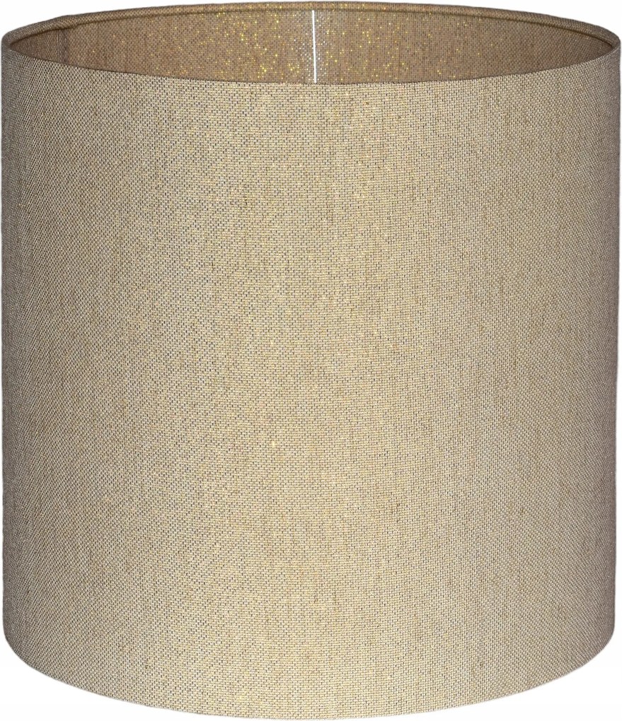 Exkluzív Lámpabúra E27 Tekercses Szélű henger lámpabúra 15 cm Bézs+Arany Latina