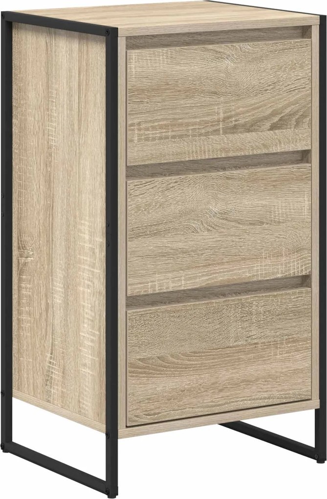 vidaXL Széf fiókkal Sonoma 42 x 36 x 75.5 cm Faanyag