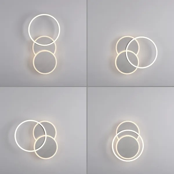 Leuchten Direkt 14116-55 - LED Mennyezeti lámpa  LED/25,5W/230V matt króm