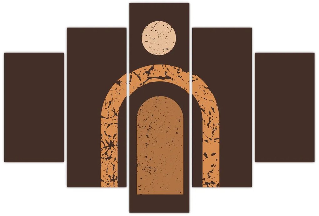 Kép - Narancssárga ívek N⁰3 (150x105 cm)