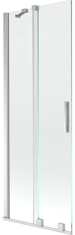Mexen Velar, 2 szárnyas eltolható kádparaván 70 x 150 cm, 8mm átlátszó üveg, króm profil, 896-070-000-01-01