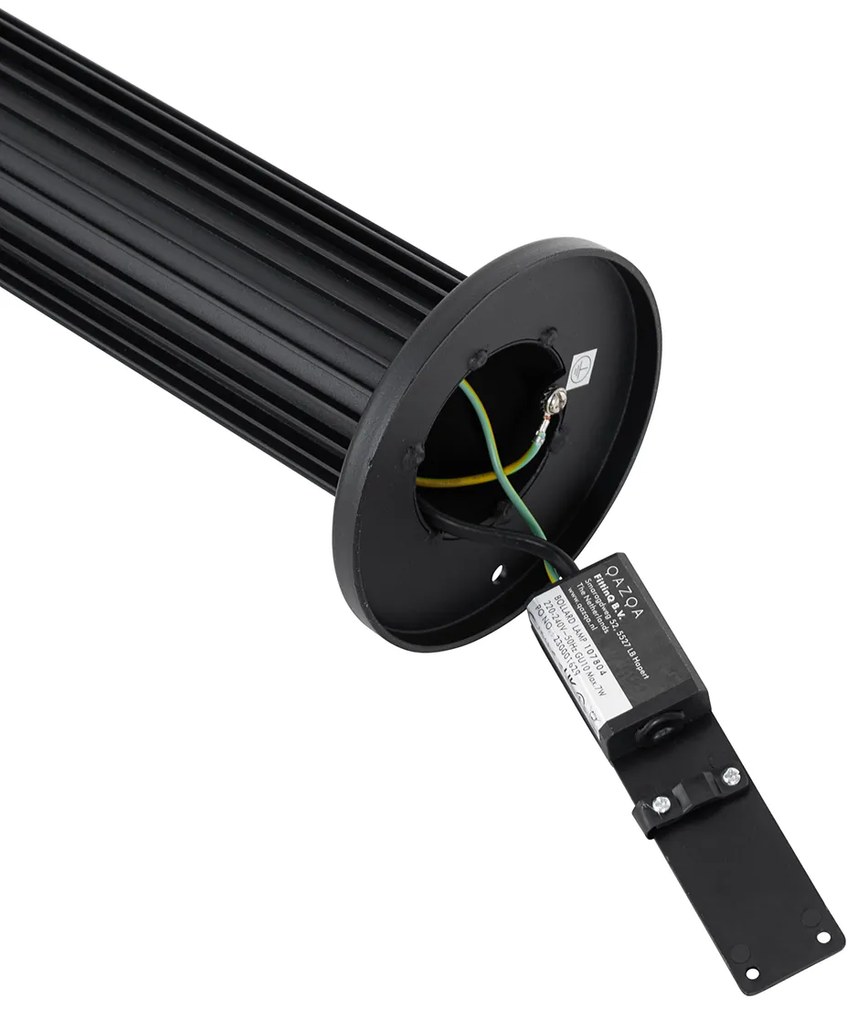 Design kültéri oszlop fekete 80 cm IP44 - Boris