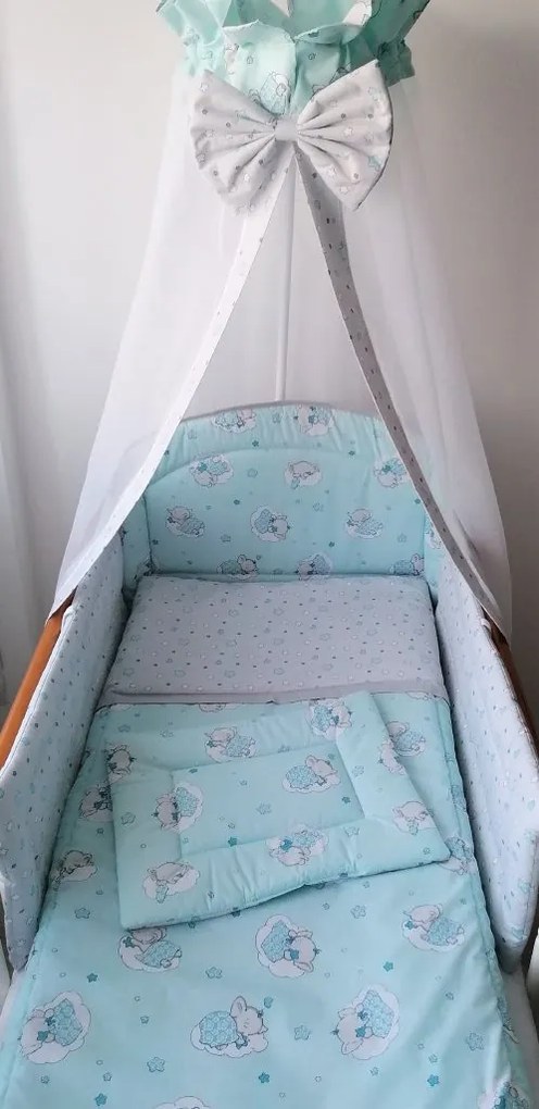 4 részes babaágynemű szett - NELLI ÁLMODIK, kék