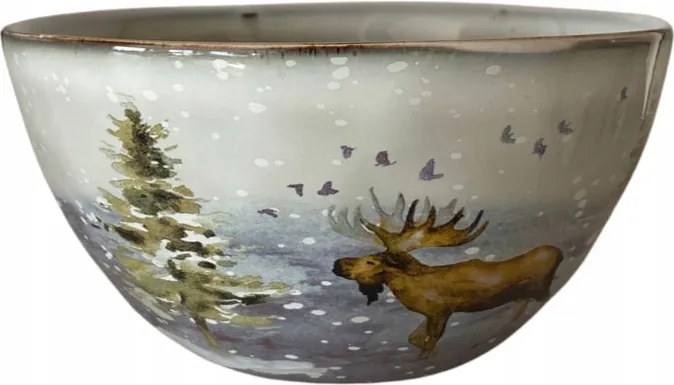 Jávorszarvas Tál 600ml uzsonnás doboz leves salátás nagy szürke