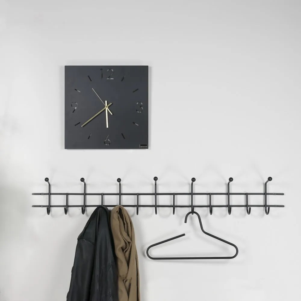 Fekete fém fali fogas Barato – Spinder Design