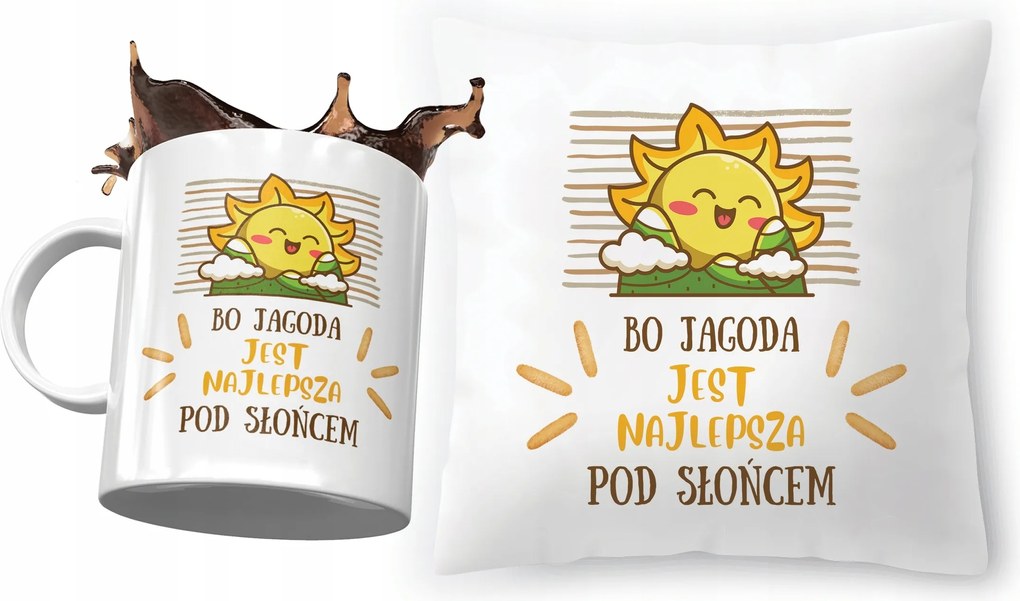 Bogyó Szett Párna Ajándék Bögre Nyomtatott Fotóval