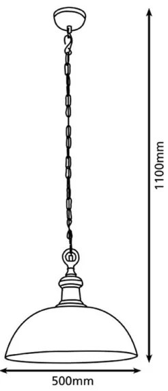 Eglo 78301 - Csillár EASINGTON 1xE27/60W/230V