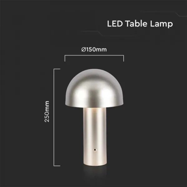 LED Dimmelhető tölthető asztali lámpa LED/1W/5V 3000-6000K 1800 mAh arany