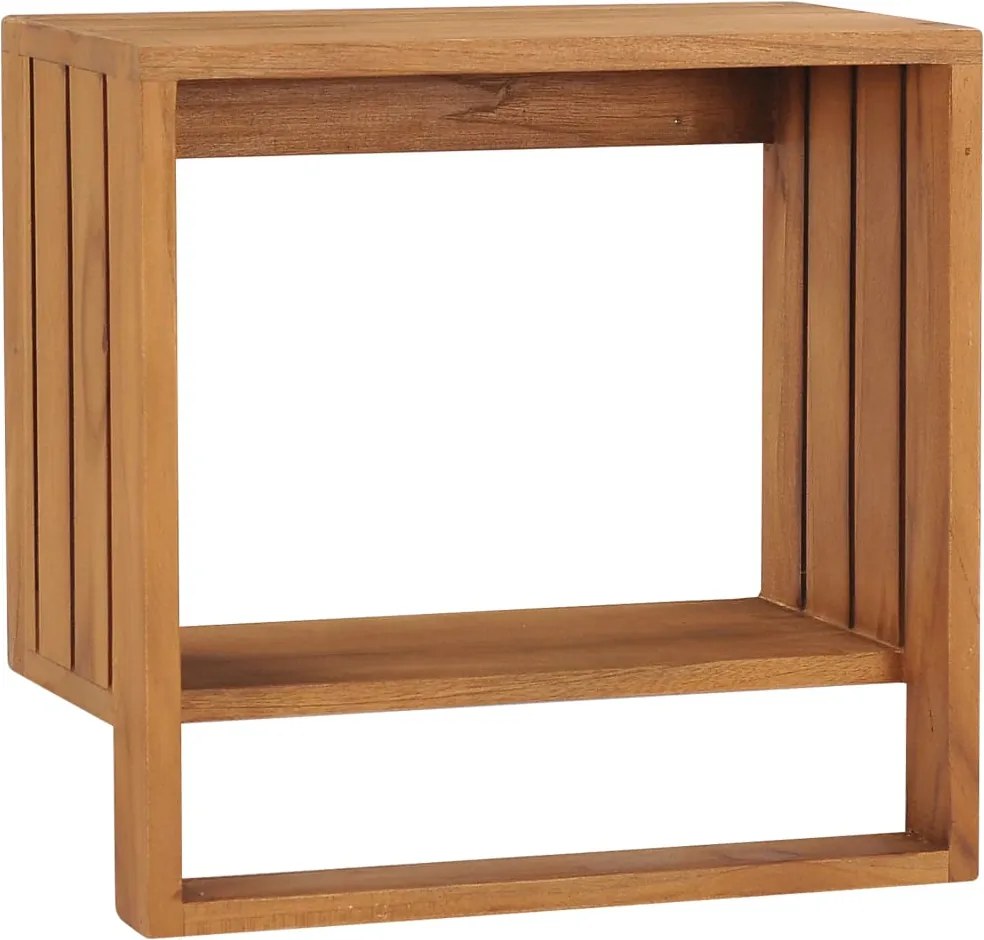 vidaXL tömör tíkfa falra szerelhető törölközőtartó 35 x 20 x 35 cm