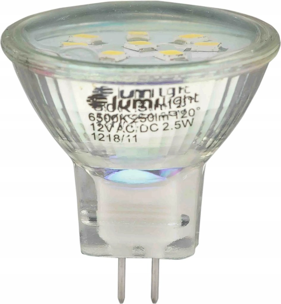 Led izzó Mr 11 G4 2,5W meleg 12V