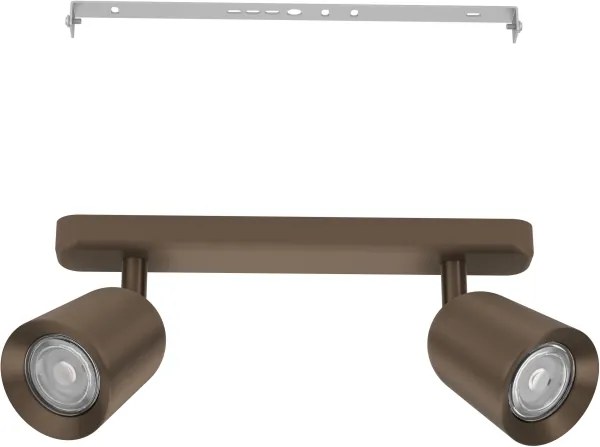 Eglo 901949 - CAMALDOLI spotlámpa 2xGU10/10W/230V bronz színű
