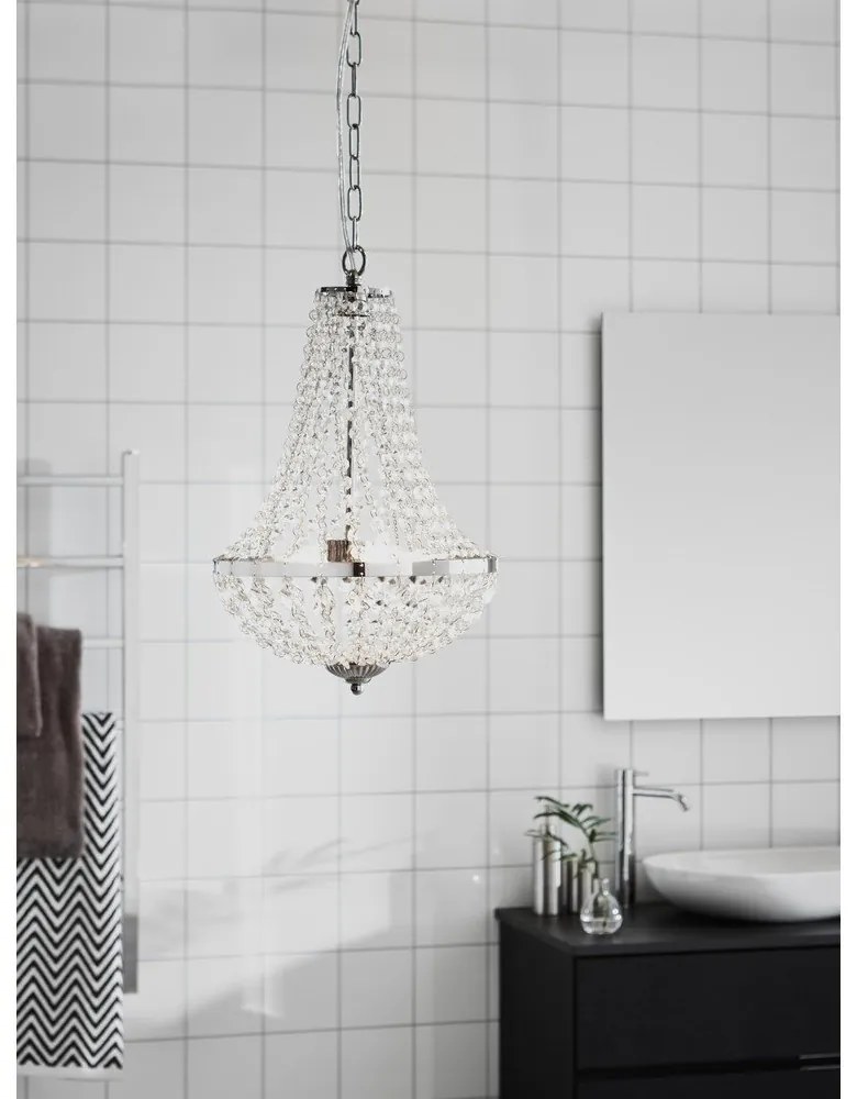 Ezüstszínű függőlámpa ø 30 cm Gränsö – Markslöjd