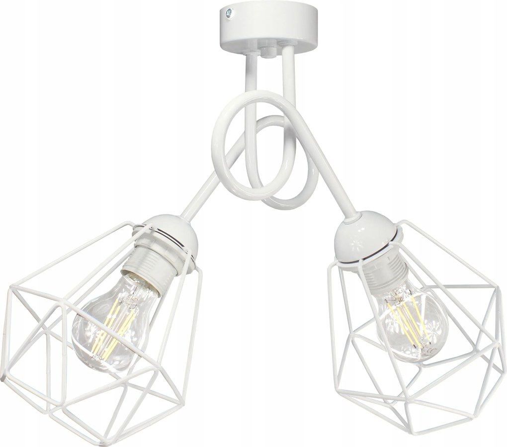 Mennyezeti lámpa Edison Diamond fehér lógó csillár mennyezeti loft lámpa