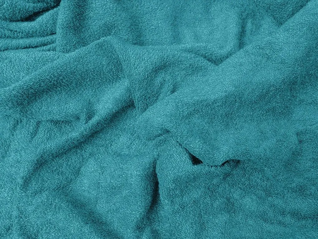 Frottír EXCLUSIVE türkiz lepedő 90x200 cm