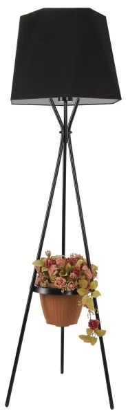 Állólámpa VENEDIK 1xE27/60W/230V fekete