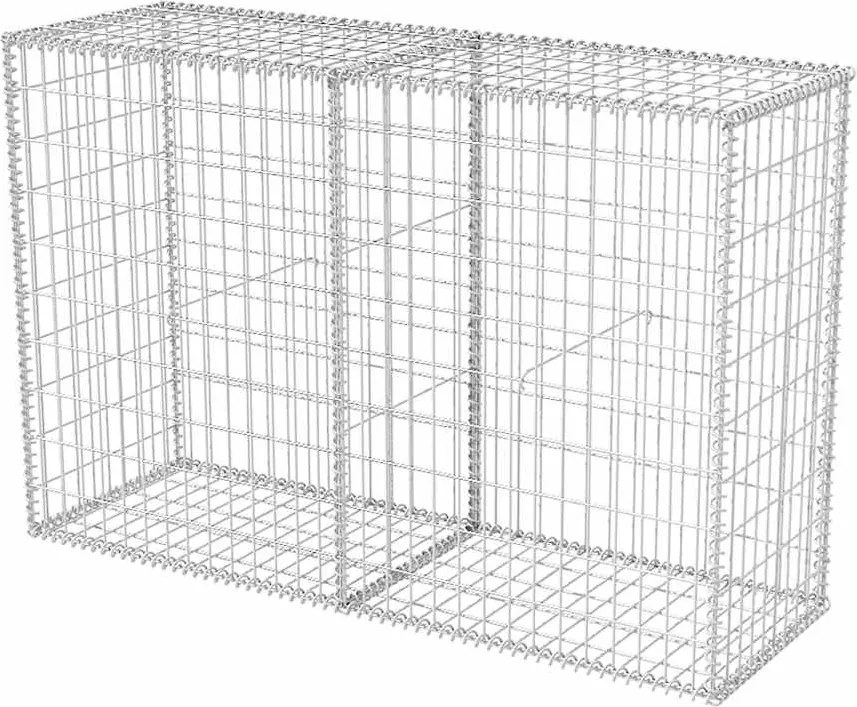 vidaXL horganyzott acél gabion kosár 150 x 50 x 100 cm