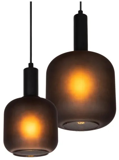 Lucide 45405/04/30 - Csillár zsinóron ELOISE 4xE27/40W/230V fekete