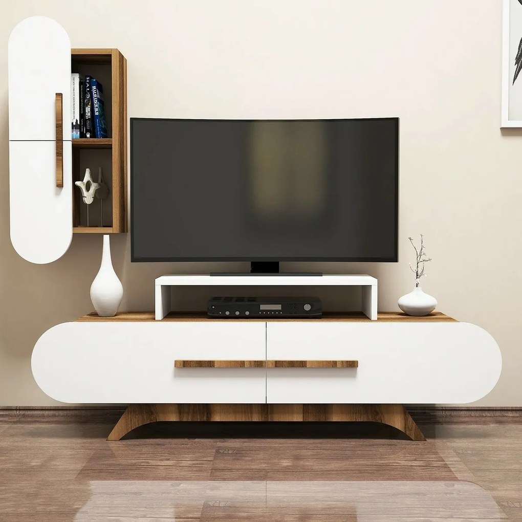 Rose Walnut and White TV-szekrény