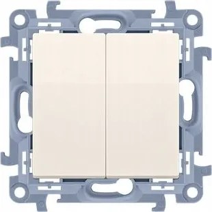 Dupla gyertyatartó kapcsoló háttérvilágítással CW5BL.01 Kontakt Simon 10