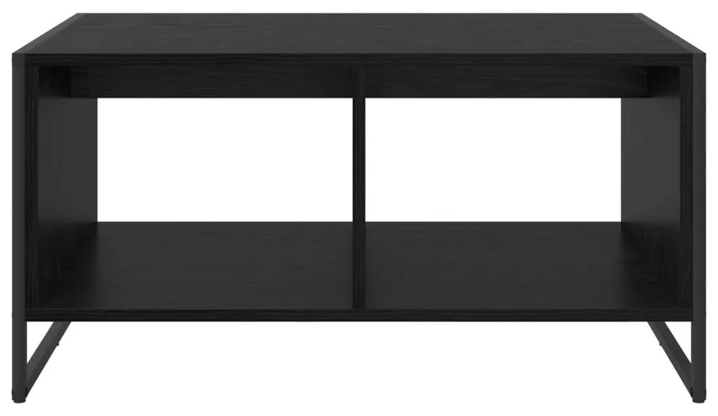 vidaXL Dohányzóasztal Fekete tölgy 80 x 50 x 40 cm Faanyag