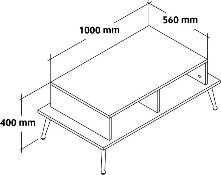 Dohányzóasztal, 100 cm – TR707DWL1161