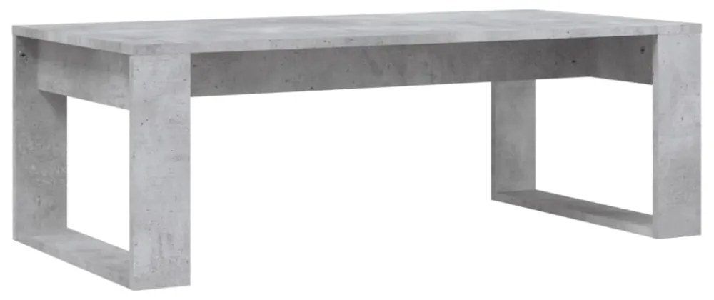 betonszürke szerelt fa dohányzóasztal 102x50x35 cm