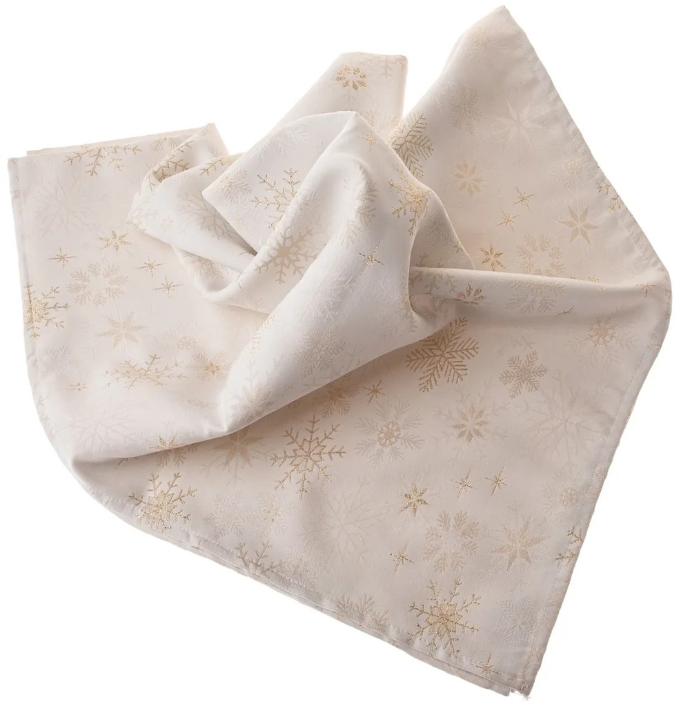 Hópelyhek karácsonyi vízálló abrosz mix, 140 x 140 cm